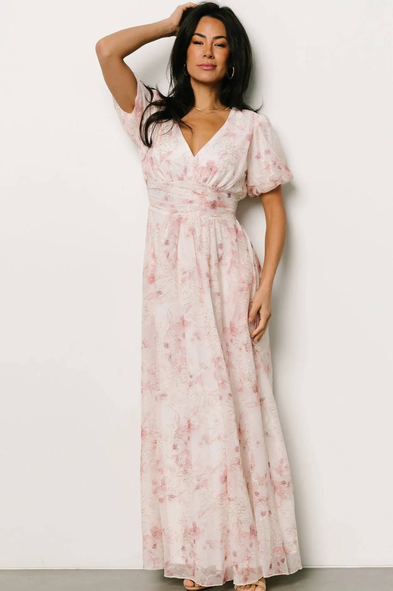 Hot Baltic Born Ardley Maxi Dress | Mauve Floral MauveFloral