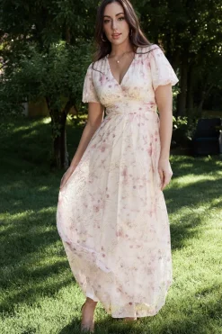Hot Baltic Born Ardley Maxi Dress | Mauve Floral MauveFloral