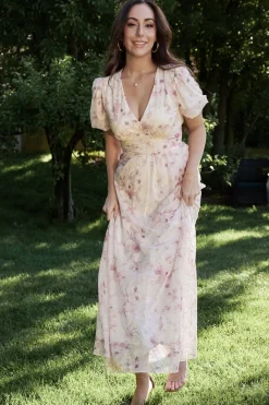 Hot Baltic Born Ardley Maxi Dress | Mauve Floral MauveFloral