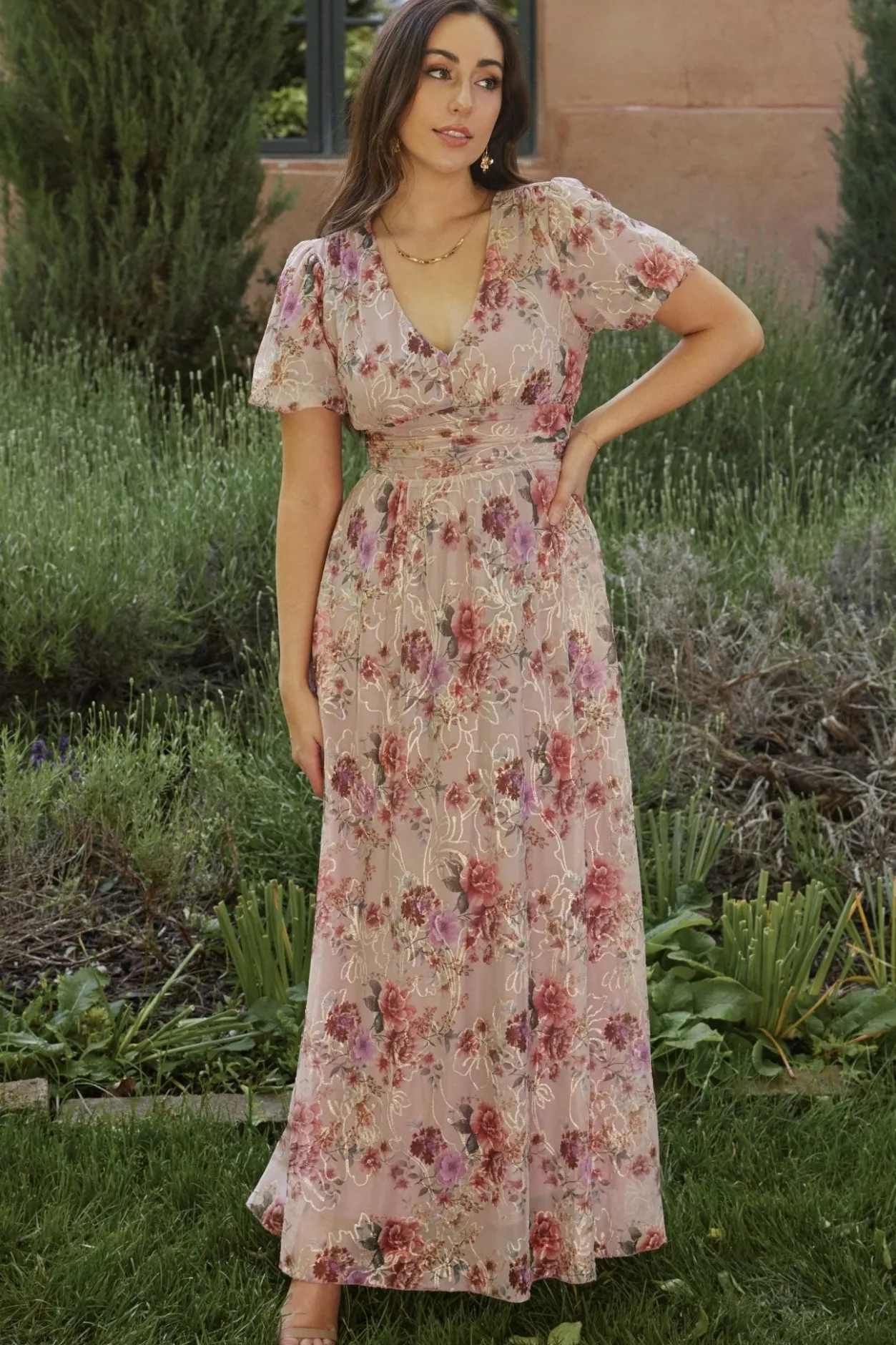 Sale Baltic Born Ardley Maxi Dress | Orchid Floral OrchidFloral