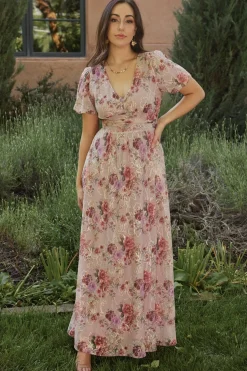 Sale Baltic Born Ardley Maxi Dress | Orchid Floral OrchidFloral