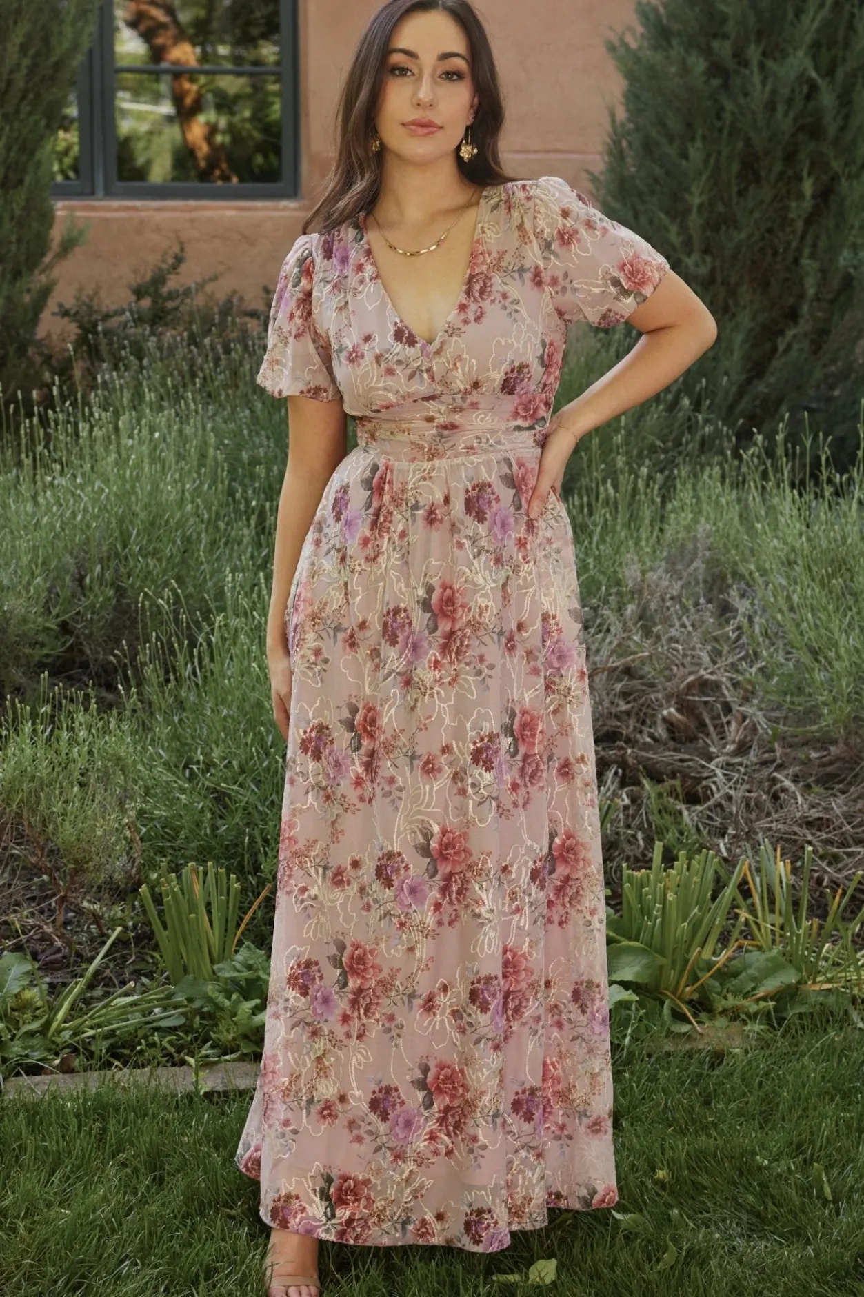 Sale Baltic Born Ardley Maxi Dress | Orchid Floral OrchidFloral