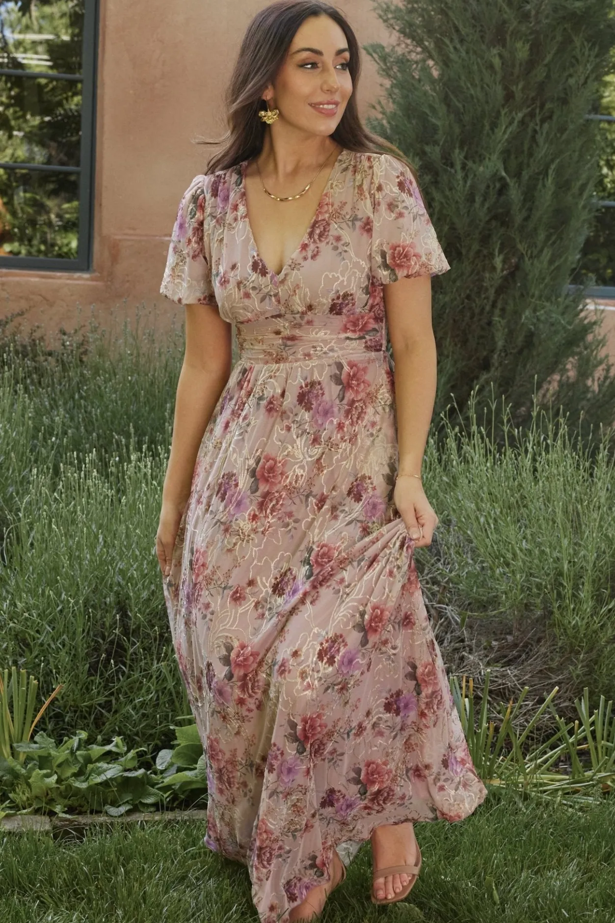 Sale Baltic Born Ardley Maxi Dress | Orchid Floral OrchidFloral
