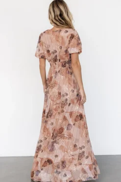 Online Baltic Born Ardley Maxi Dress | Taupe Floral TaupeFloral