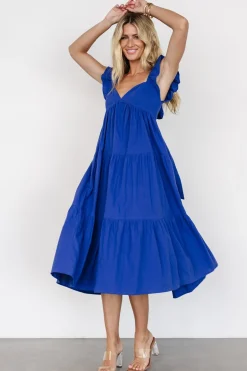 Outlet Baltic Born Aria Back Tie Dress | Blue