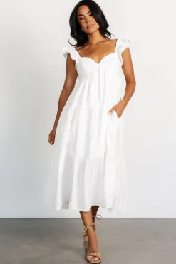 Discount Baltic Born Aria Back Tie Dress | Off White OffWhite