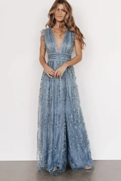 Best Baltic Born Arlene Shimmer Gown | Winter Blue WinterBlue