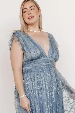 Best Baltic Born Arlene Shimmer Gown | Winter Blue WinterBlue