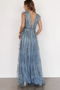 Best Baltic Born Arlene Shimmer Gown | Winter Blue WinterBlue