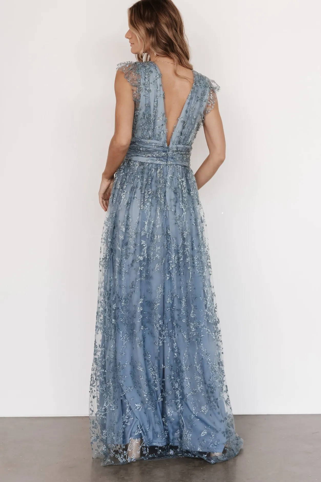 Best Baltic Born Arlene Shimmer Gown | Winter Blue WinterBlue