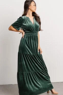 New Baltic Born Artemis Velvet Maxi Dress | Deep Lagoon DeepLagoon