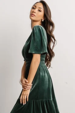 New Baltic Born Artemis Velvet Maxi Dress | Deep Lagoon DeepLagoon