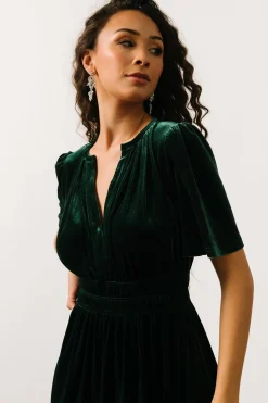 Best Baltic Born Artemis Velvet Maxi Dress | Emerald