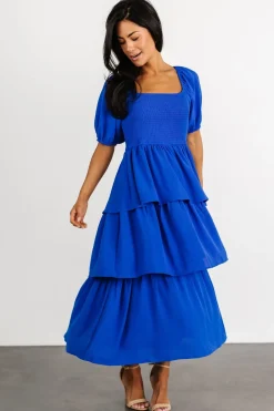 Online Baltic Born Ashbourne Tiered Dress | Cobalt
