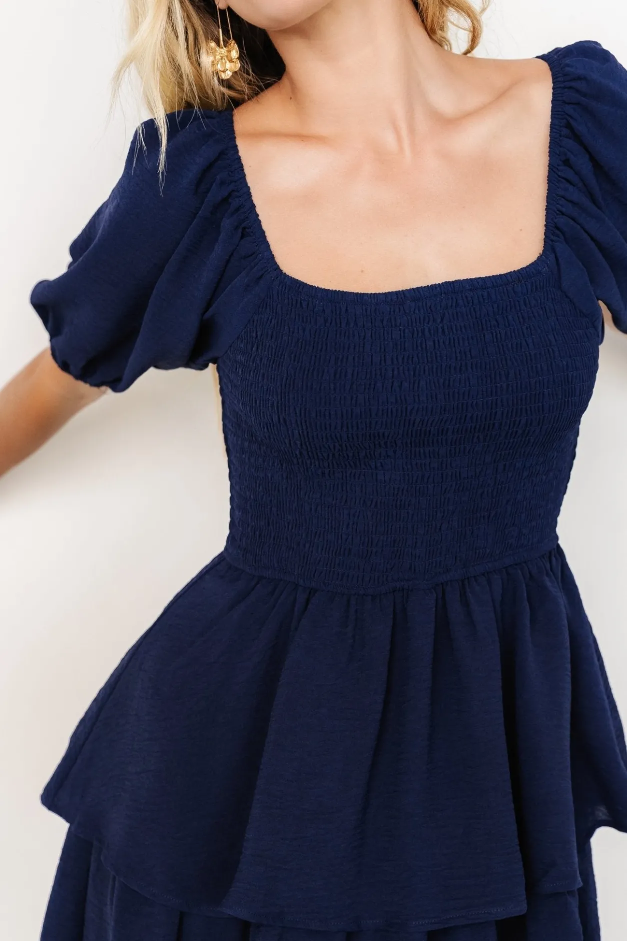 Fashion Baltic Born Ashbourne Tiered Dress | Midnight Blue MidnightBlue