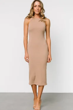 Hot Baltic Born Ashley Ribbed k Dress | Tan
