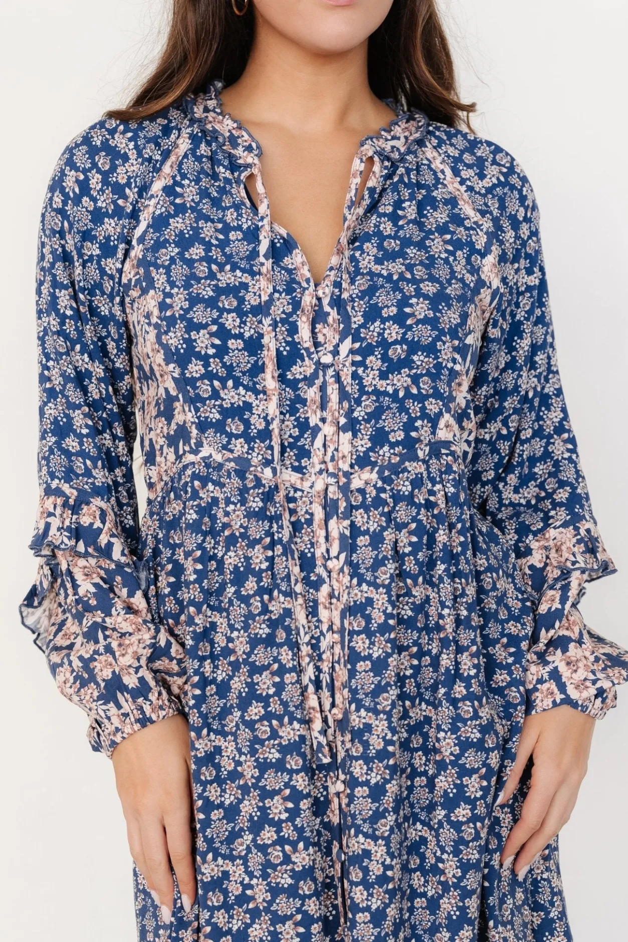 Clearance Baltic Born Aster Short Dress | Navy Multi Floral NavyMultiFloral