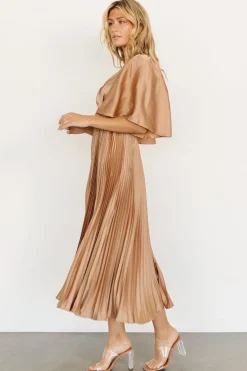 Sale Baltic Born Aubree Pleated Dress | Champagne