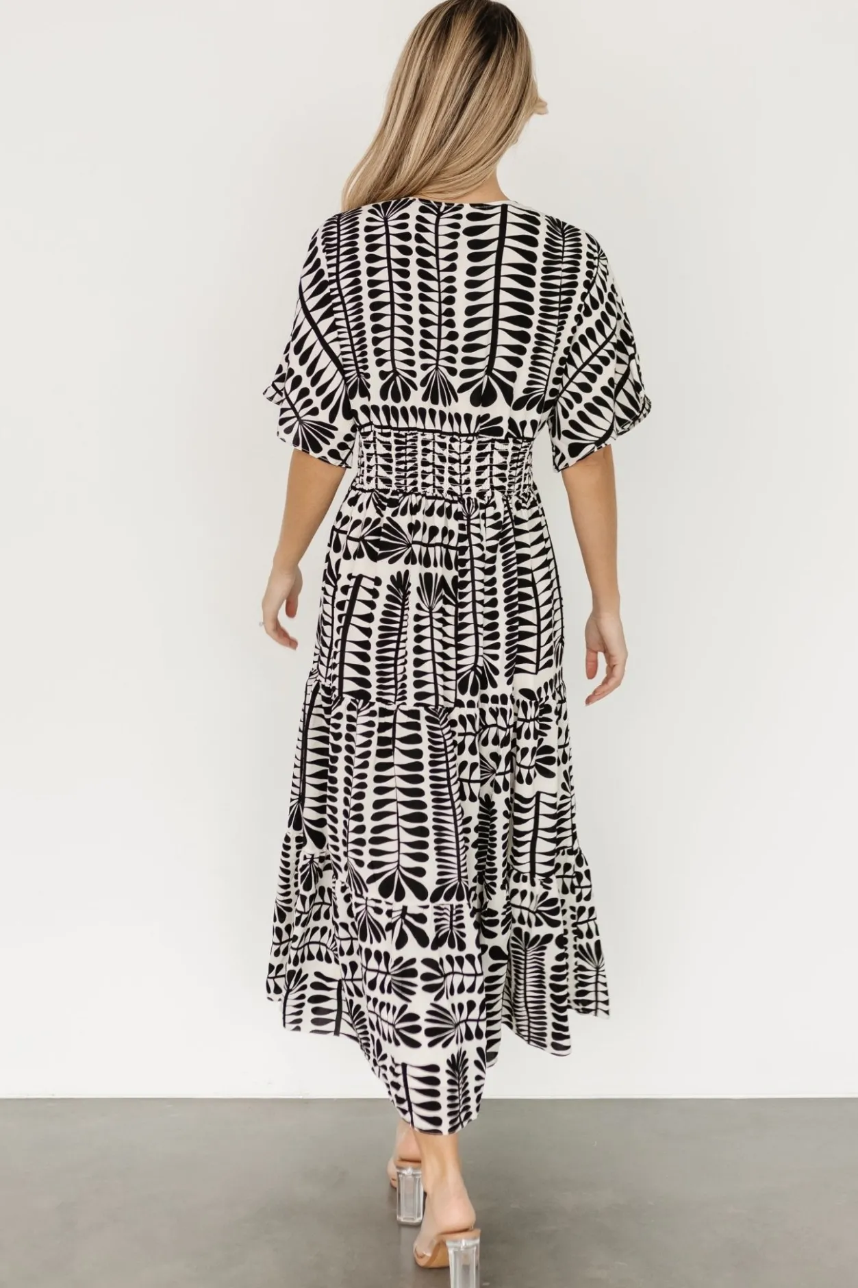 Clearance Baltic Born Austin Kimono Dress | Black Print BlackPrint