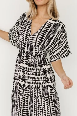 Clearance Baltic Born Austin Kimono Dress | Black Print BlackPrint