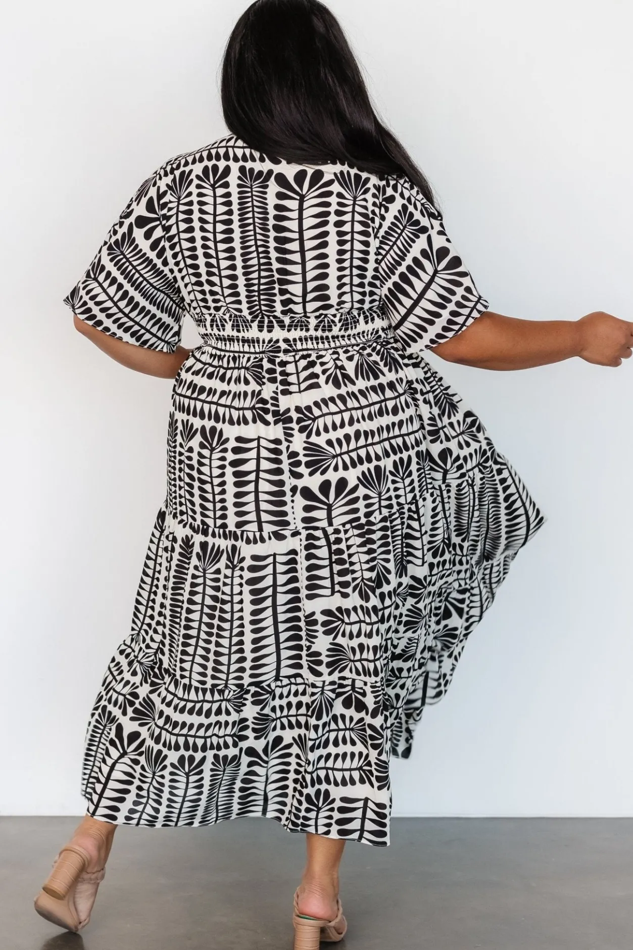 Clearance Baltic Born Austin Kimono Dress | Black Print BlackPrint