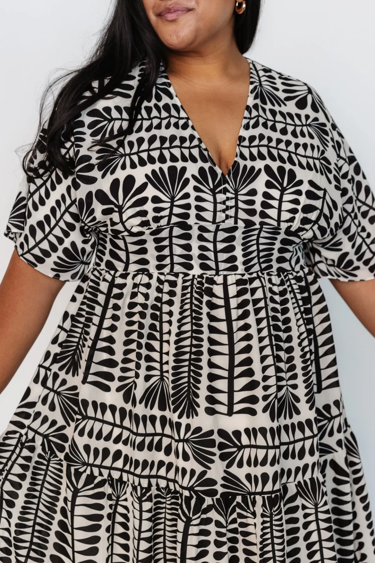 Clearance Baltic Born Austin Kimono Dress | Black Print BlackPrint