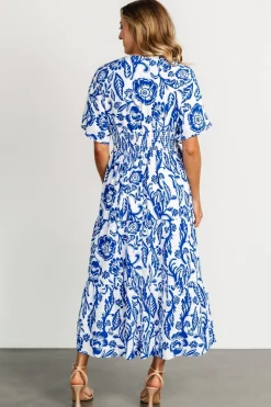 Best Baltic Born Austin Kimono Dress | Cobalt Print CobaltPrint