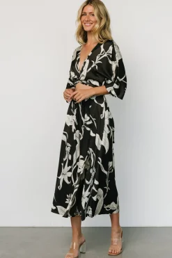 Clearance Baltic Born Avryll Front Tie Dress | Black