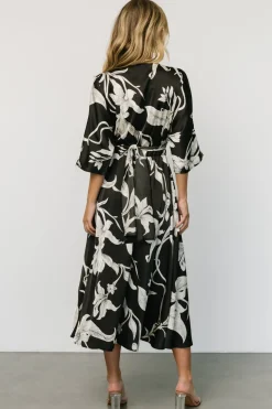 Clearance Baltic Born Avryll Front Tie Dress | Black
