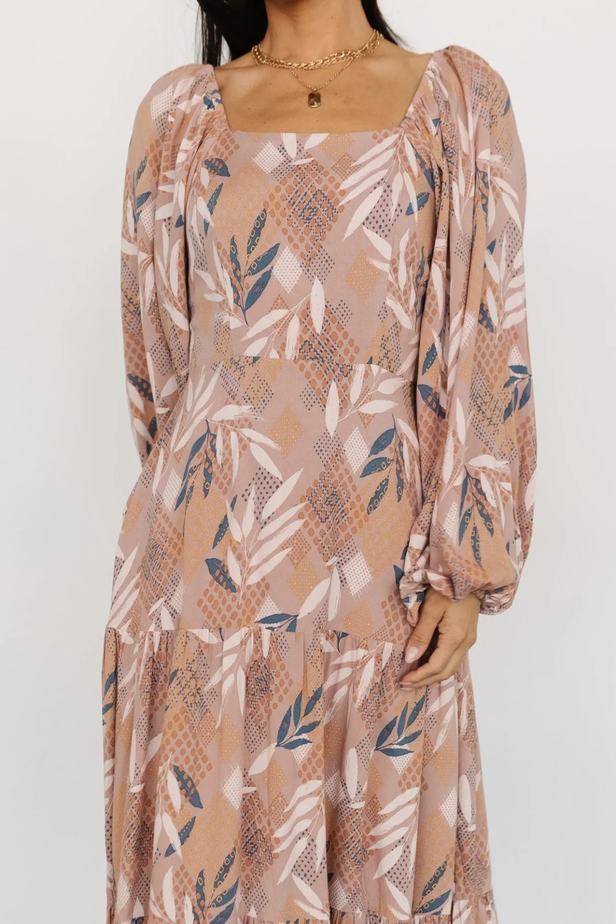 Sale Baltic Born Barbara Maxi Dress | Dusty Mauve Print DustyMauvePrint