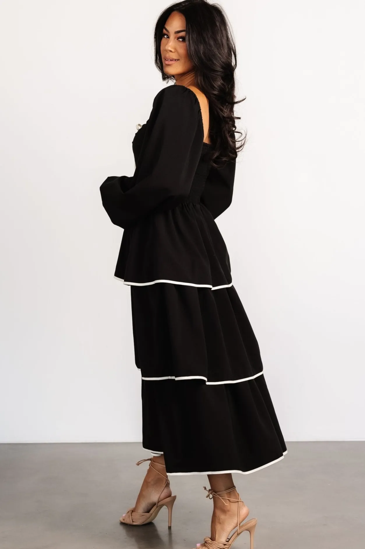 Clearance Baltic Born Barcelona Tiered Dress | Black