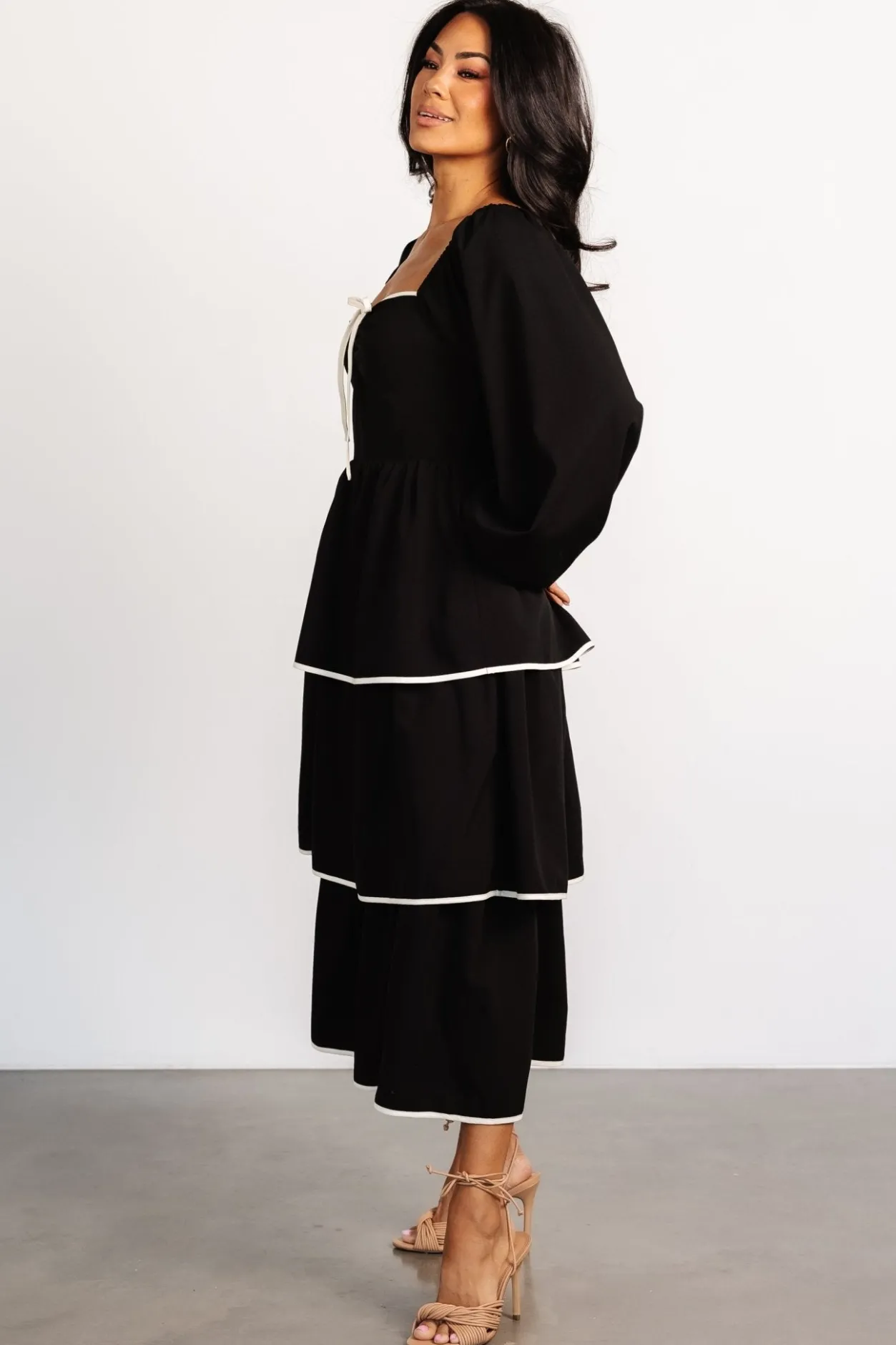 Clearance Baltic Born Barcelona Tiered Dress | Black