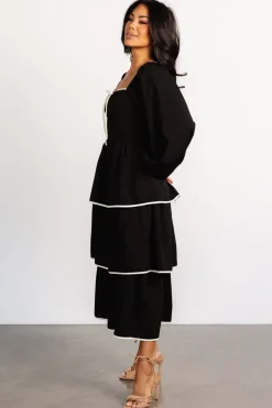Clearance Baltic Born Barcelona Tiered Dress | Black