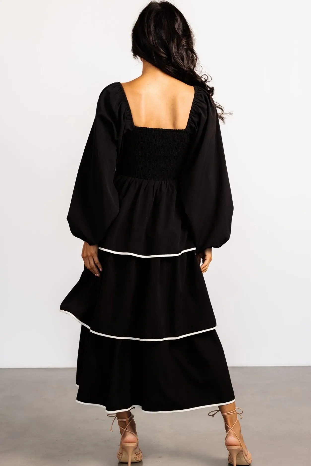 Clearance Baltic Born Barcelona Tiered Dress | Black