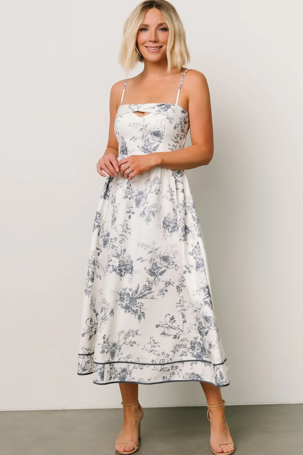 Hot Baltic Born Bellagio Midi Dress | Slate Floral SlateFloral