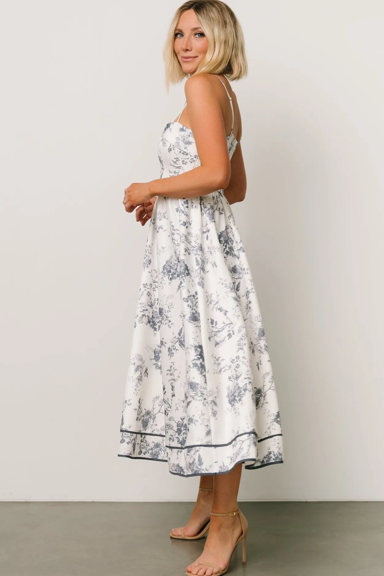 Hot Baltic Born Bellagio Midi Dress | Slate Floral SlateFloral