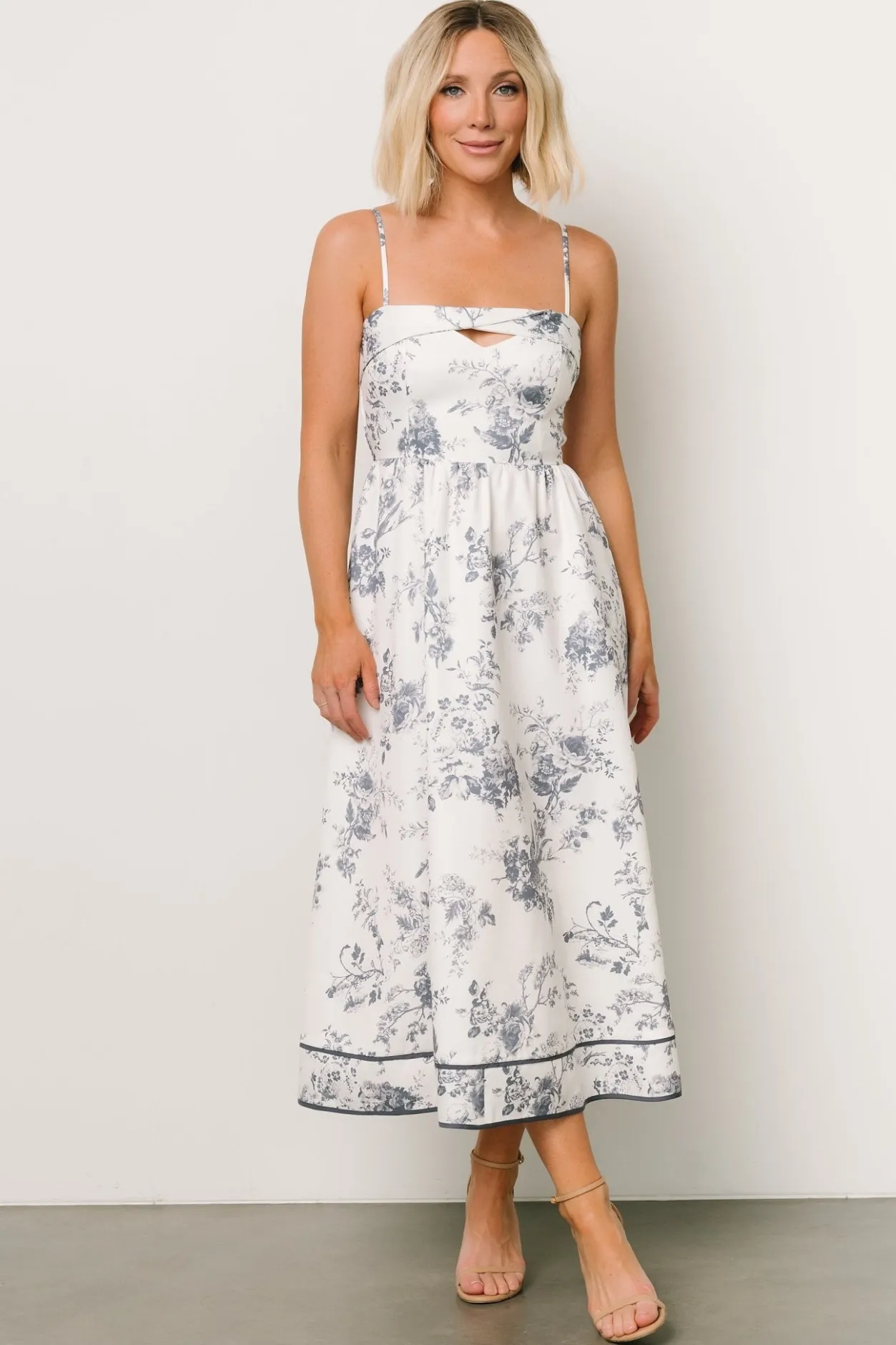 Hot Baltic Born Bellagio Midi Dress | Slate Floral SlateFloral