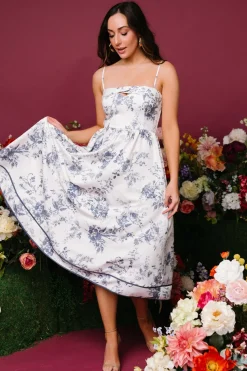 Hot Baltic Born Bellagio Midi Dress | Slate Floral SlateFloral