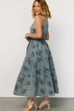 Clearance Baltic Born Bernadette Sleeveless Denim Dress | Washed Blue WashedBlue