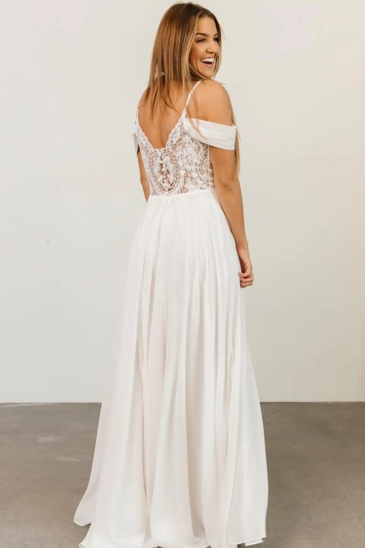 Hot Baltic Born Bianca Lace Maxi Dress | Off White OffWhite