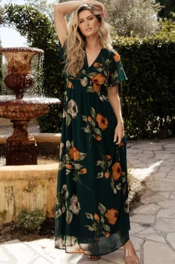 Best Baltic Born Birdie Maxi Dress | Deep Topaz Floral DeepTopazFloral