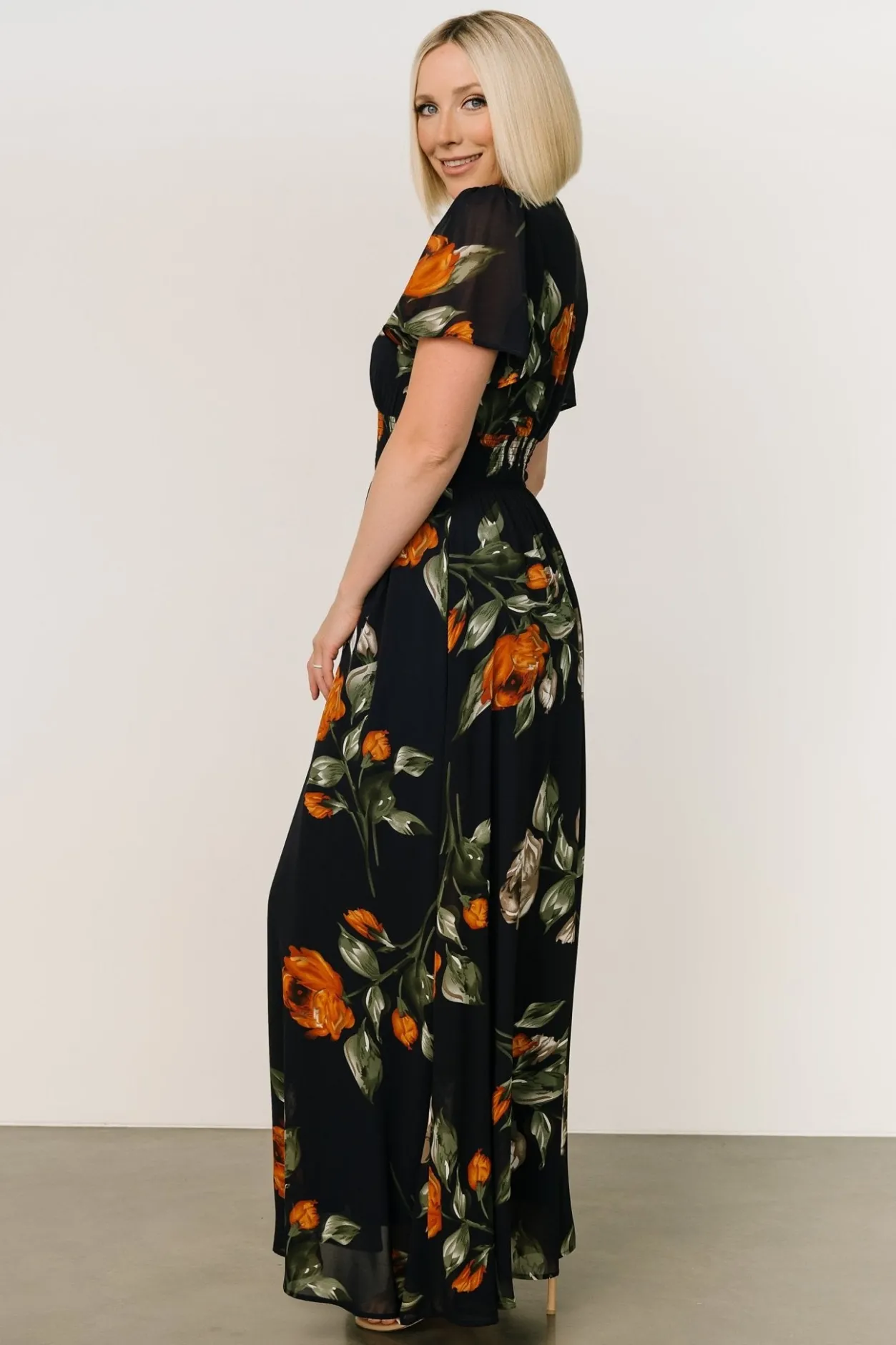 Sale Baltic Born Birdie Maxi Dress | Midnight Navy Floral MidnightNavyFloral