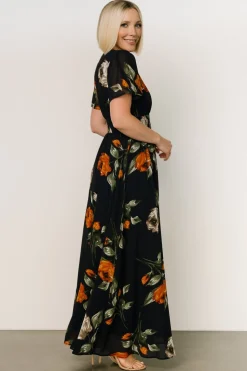 Sale Baltic Born Birdie Maxi Dress | Midnight Navy Floral MidnightNavyFloral
