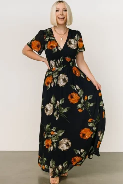 Sale Baltic Born Birdie Maxi Dress | Midnight Navy Floral MidnightNavyFloral