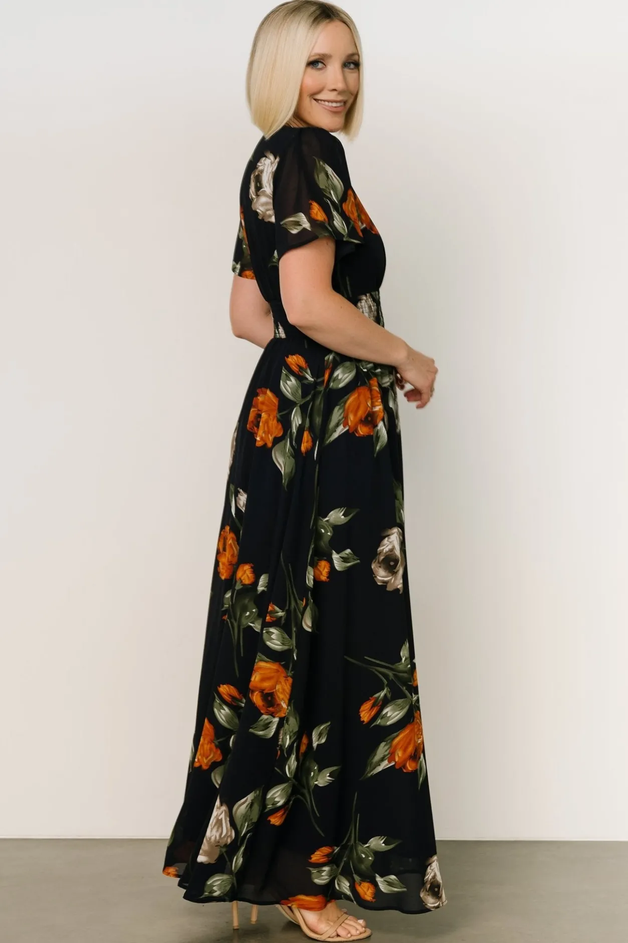 Sale Baltic Born Birdie Maxi Dress | Midnight Navy Floral MidnightNavyFloral