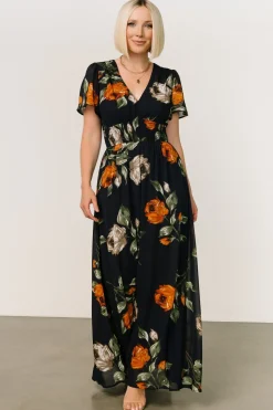 Sale Baltic Born Birdie Maxi Dress | Midnight Navy Floral MidnightNavyFloral