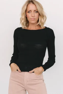 Fashion Baltic Born Bren Sweater Top | Black