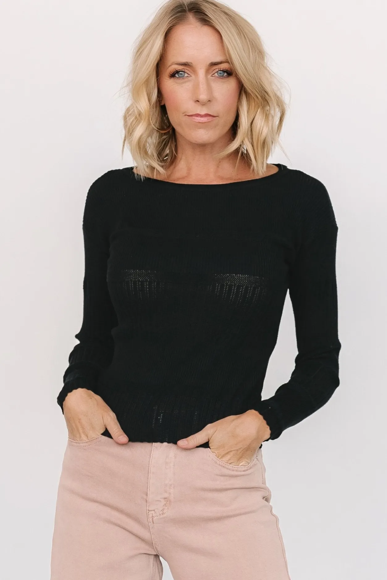 Fashion Baltic Born Bren Sweater Top | Black
