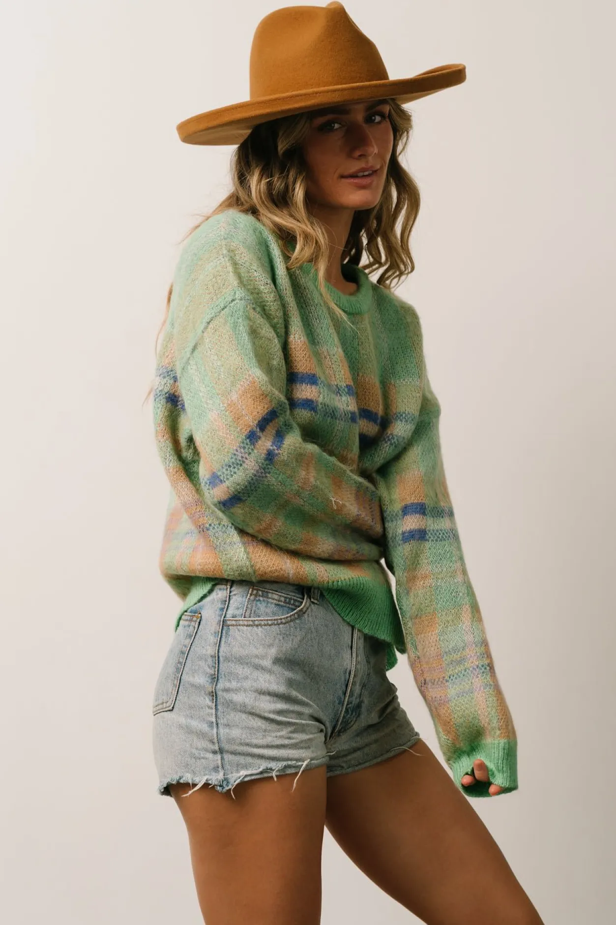 Sale Baltic Born Brentridge Plaid Sweater | Green Multi GreenMulti