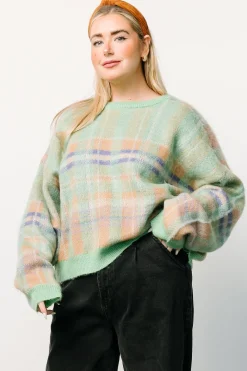 Sale Baltic Born Brentridge Plaid Sweater | Green Multi GreenMulti